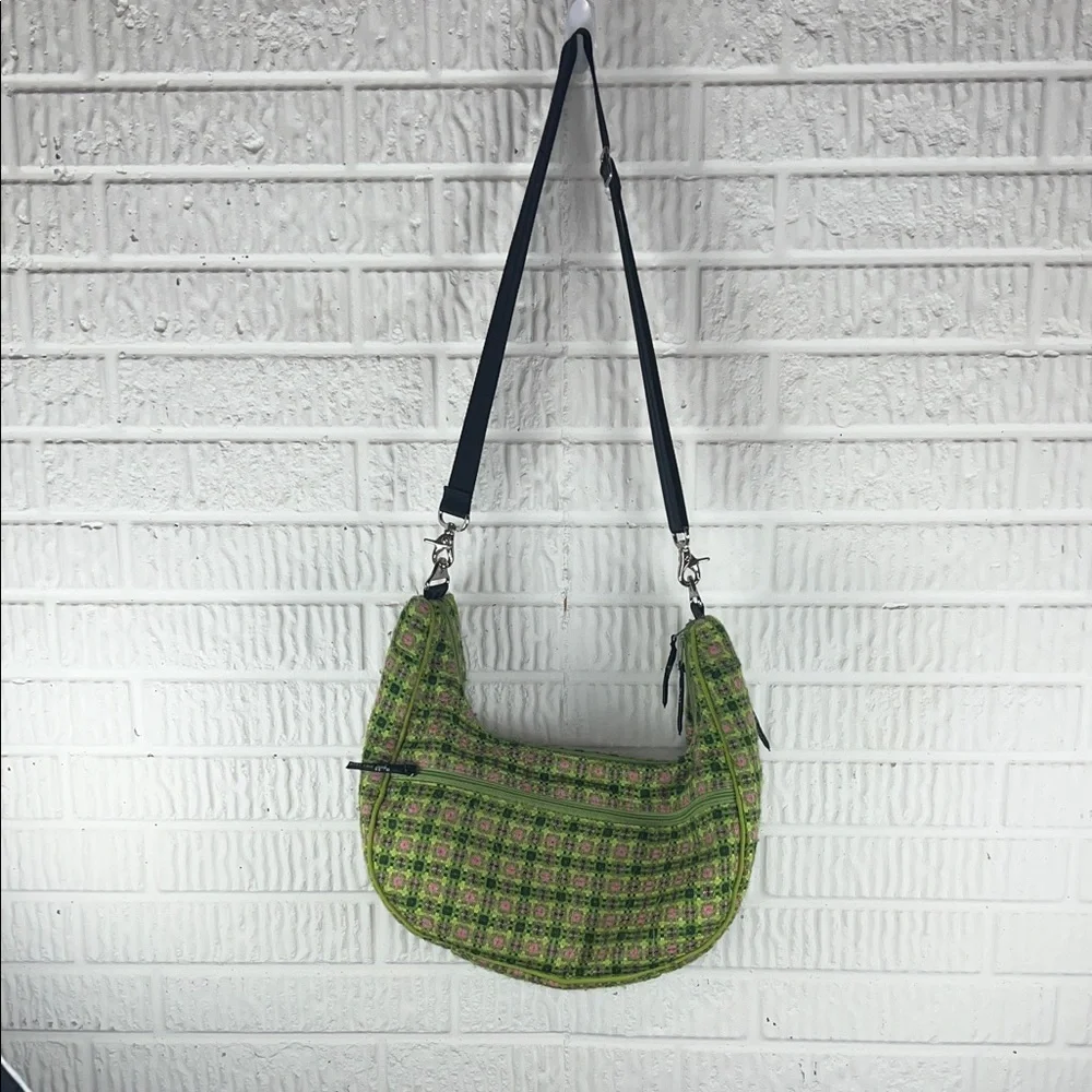 Petunia Pickle Bottom Green Patterned Shoulder Diaper bag